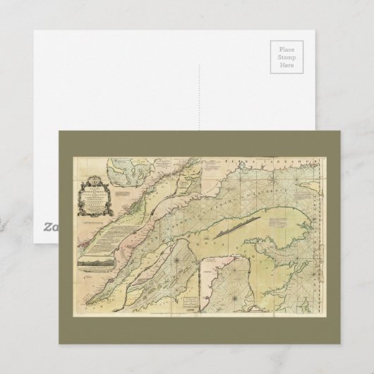 Kaart van de rivier de Saint Lawrence (1771) (Voorkant / Achterkant)