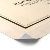  kaart van de Rocky Mountains (1885) Poster (Hoek)