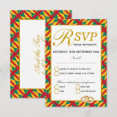 KAART van de RSVP-respons op GRENADA Wedding Celeb (Voorkant / Achterkant)