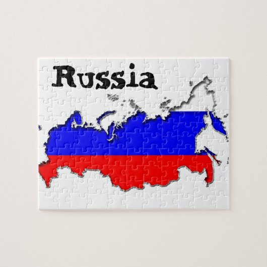 Kaart van de Russische puzzel (Horizontaal)