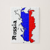 Kaart van de Russische puzzel Legpuzzel (Verticaal)