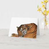 Kaart van de rusttijger (Gele Bloem)