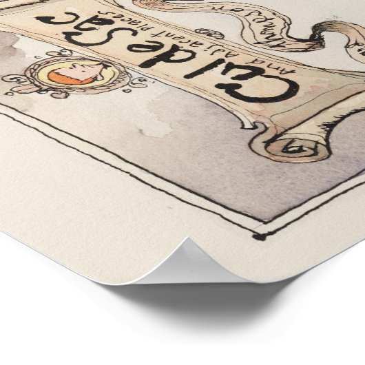 Kaart van de Sac en aangrenzende plaatsen Poster (Hoek)