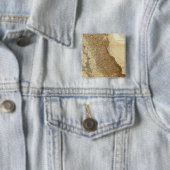 Kaart van de San Joaquin Vierkante Button 5,1 Cm (In situ)