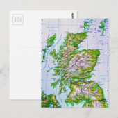  kaart van de Schotse Orkney-eilanden (Voorkant / Achterkant)