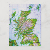  kaart van de Schotse Orkney-eilanden (Voorkant)