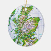  kaart van de Schotse Orkney-eilanden Keramisch Ornament (Links)