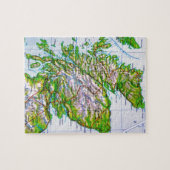  kaart van de Schotse Orkney-eilanden Legpuzzel (Horizontaal)