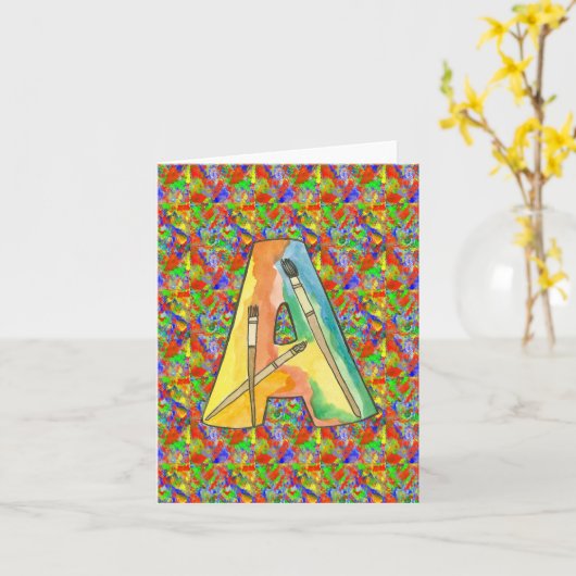 Kaart van de schrijfmachine (Gele Bloem)