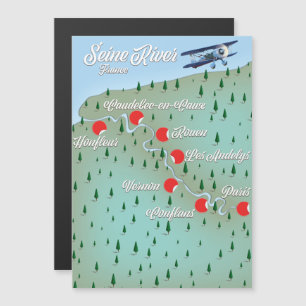 kaart van de Seine River France