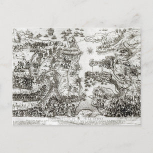 Kaart van de Siege van Malta in 1565