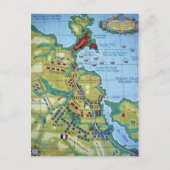 Kaart van de slag bij Corunna (Voorkant)