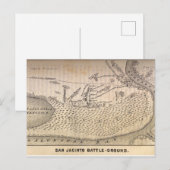 Kaart van de Slag bij San Jacinto (Voorkant / Achterkant)