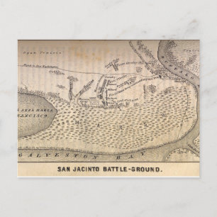 Kaart van de Slag bij San Jacinto