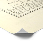 Kaart van de Slag bij San Jacinto Poster (Hoek)