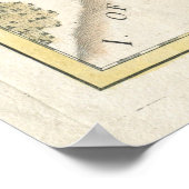 kaart van de slag van Yorktown (1781) Poster (Hoek)