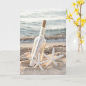 Kaart van de soort Starfish and Bottle 10th Jubile (Gele Bloem)