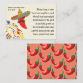 Kaart van de Spaanse Baby shower Fiesta (Voorkant / Achterkant)