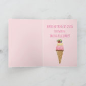 Kaart van de Spaanse Birthday Ice Cream cupcakes (Binnen)