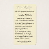 Kaart van de Spaanse maagd Mary Holly Religieuze g (Achterkant)