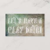 Kaart van de speldatum van de groene bruine makree contactkaartje (Voorkant)