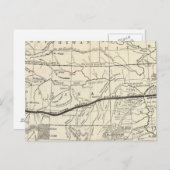 Kaart van de spoorweg van de noordelijke Stille Oc (Voorkant / Achterkant)