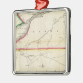 Kaart van de St. Lawrence en het aangrenzende land Metalen Ornament (Links)