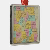 Kaart van de staat Alabama Metalen Ornament (Rechts)