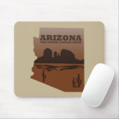  kaart van de staat Arizona Muismat (Met muis)