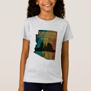  kaart van de staat Arizona T-shirt