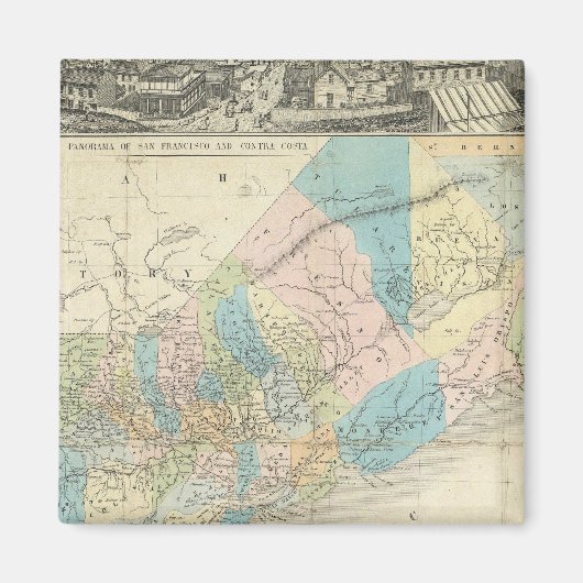 Kaart van de staat Californië Magneet (Voorkant)