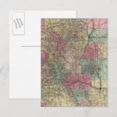 Kaart van de staat Colorado (Voorkant / Achterkant)