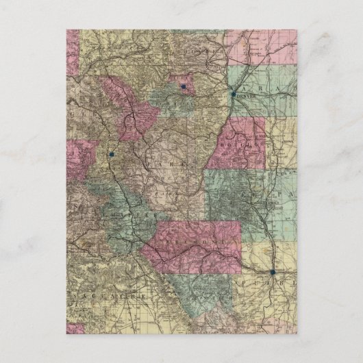 Kaart van de staat Colorado (Voorkant)