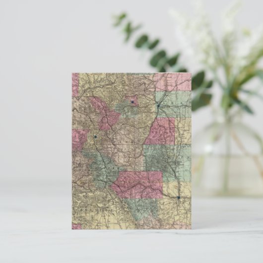 Kaart van de staat Colorado (Staand voorkant)