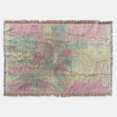 Kaart van de staat Colorado Deken (Voorkant)