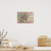 Kaart van de staat Colorado Poster (Keuken)