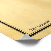 Kaart van de staat Florida (1856) Poster (Hoek)