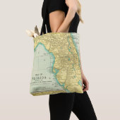  kaart van de staat Florida Tote Bag (Dichtbij)