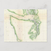  kaart van de staat Kusta Washington (1857) (Voorkant)