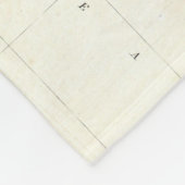  kaart van de staat Kusta Washington (1857) Fleece Deken (Hoek)