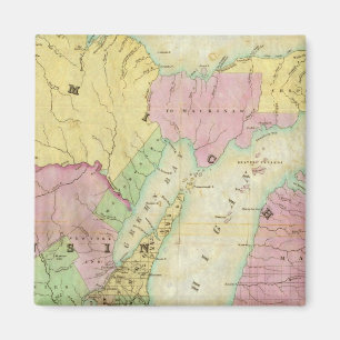 Kaart van de staat Michigan Magneet