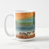 Kaart van de staat Nevada Desert Painting Mok (Links)