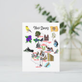 Kaart van de staat New jersey (Staand voorkant)