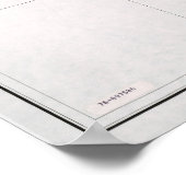 Kaart van de staat New York (1976) Poster (Hoek)