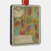kaart van de staat New York Metalen Ornament (Rechts)