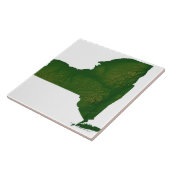 Kaart van de staat New York Tegeltje (Zijkant)