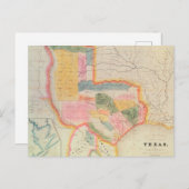 Kaart van de staat Texas | 1835 (Voorkant / Achterkant)