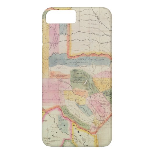Kaart van de staat Texas | 1835 Case-Mate iPhone Case (Achterkant)