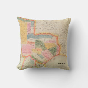 Kaart van de staat Texas   1835 Kussen