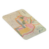 Kaart van de staat Texas | 1835 Magneet (Rechterzijde)